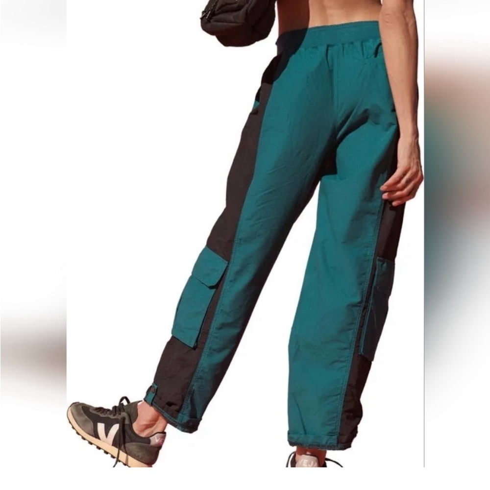 Free People Mesmerize Me Colorblock Pants size small NWOT - Picture 3 of 3